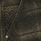 STEEL EMBOSSED DENIM CARPENTER SHORTS