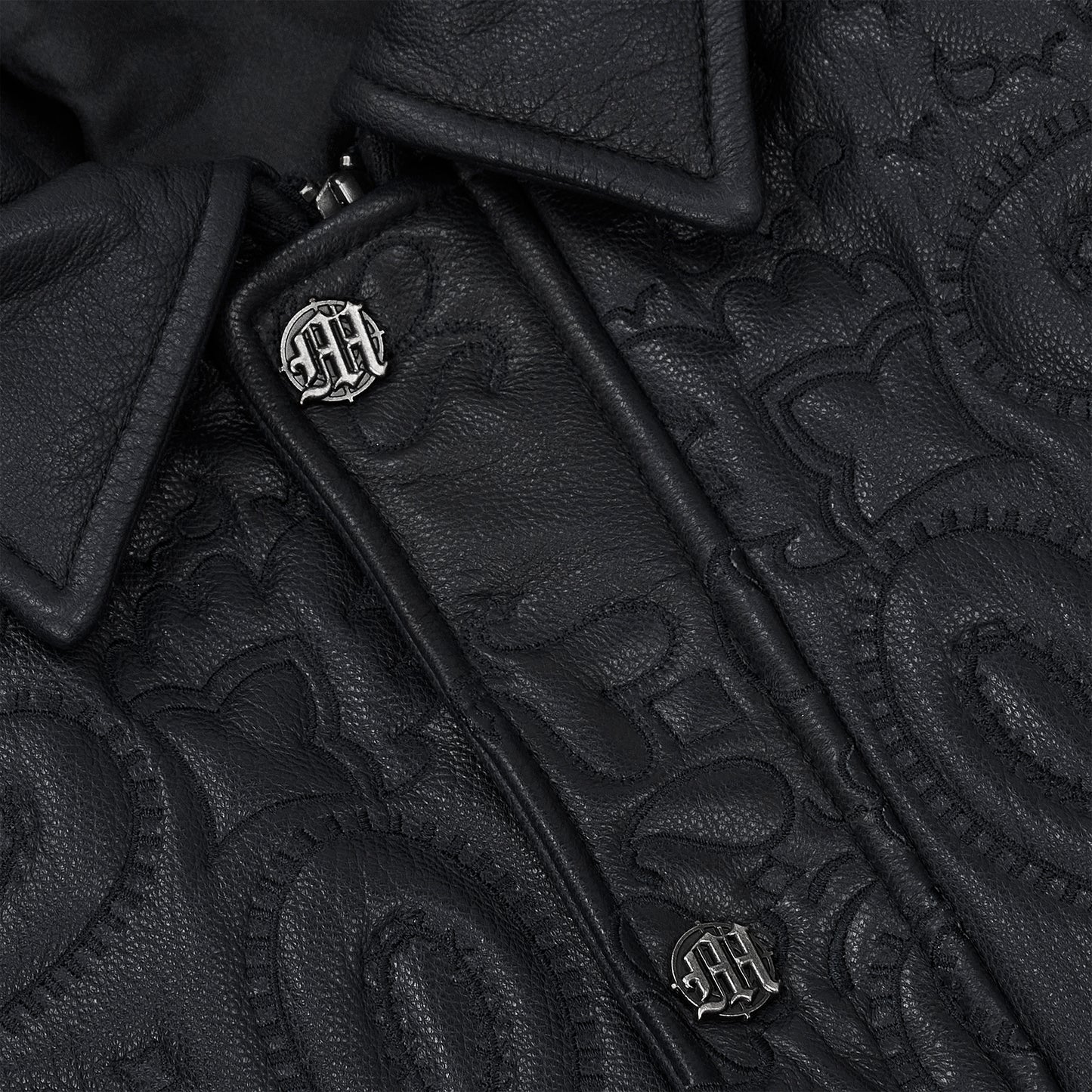 GENUINE LAMBSKIN LEATHER PAISLEY JACKET