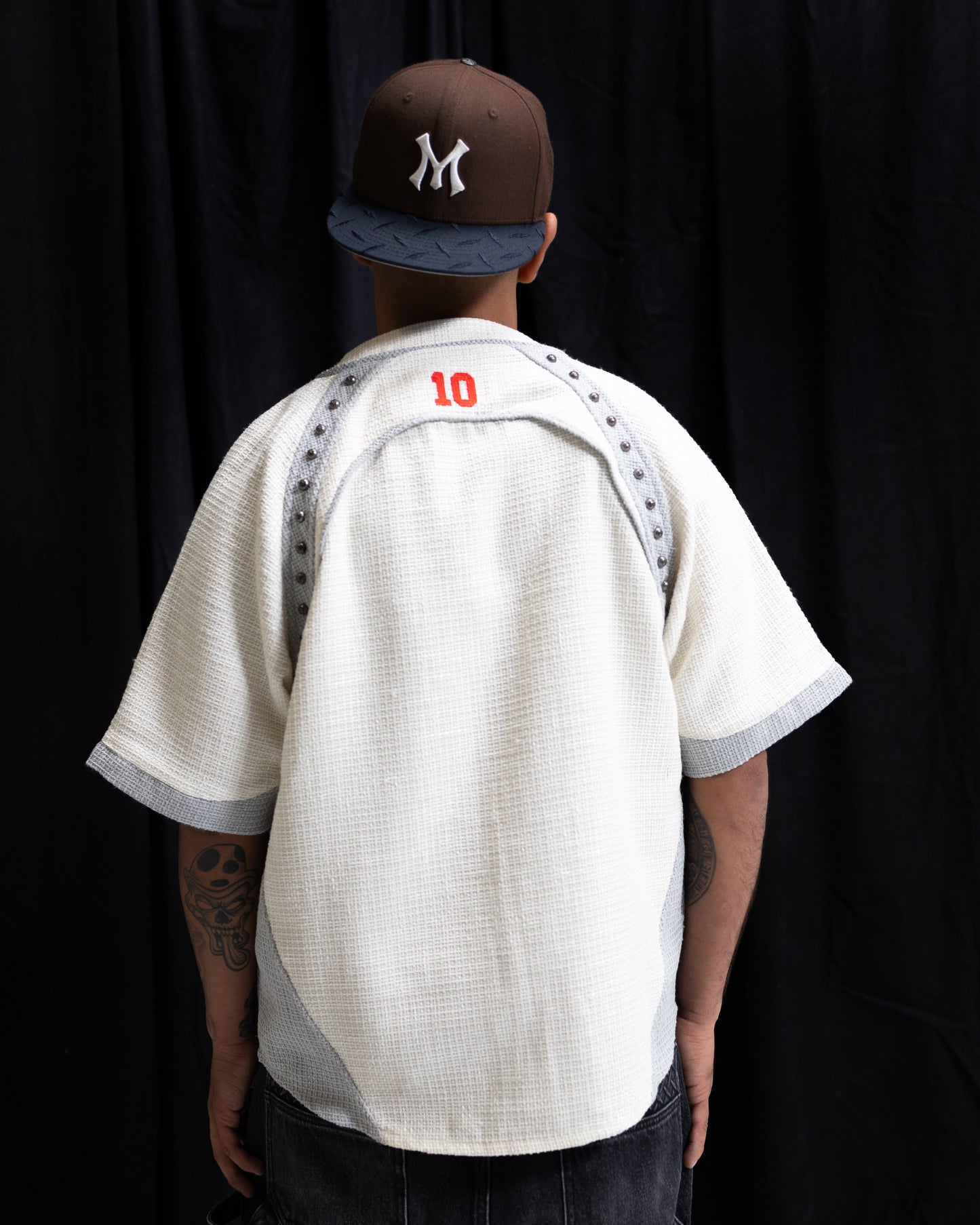 TWEED BASEBALL JERSEY