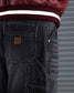 STEEL EMBOSSED DENIM CARPENTER SHORTS