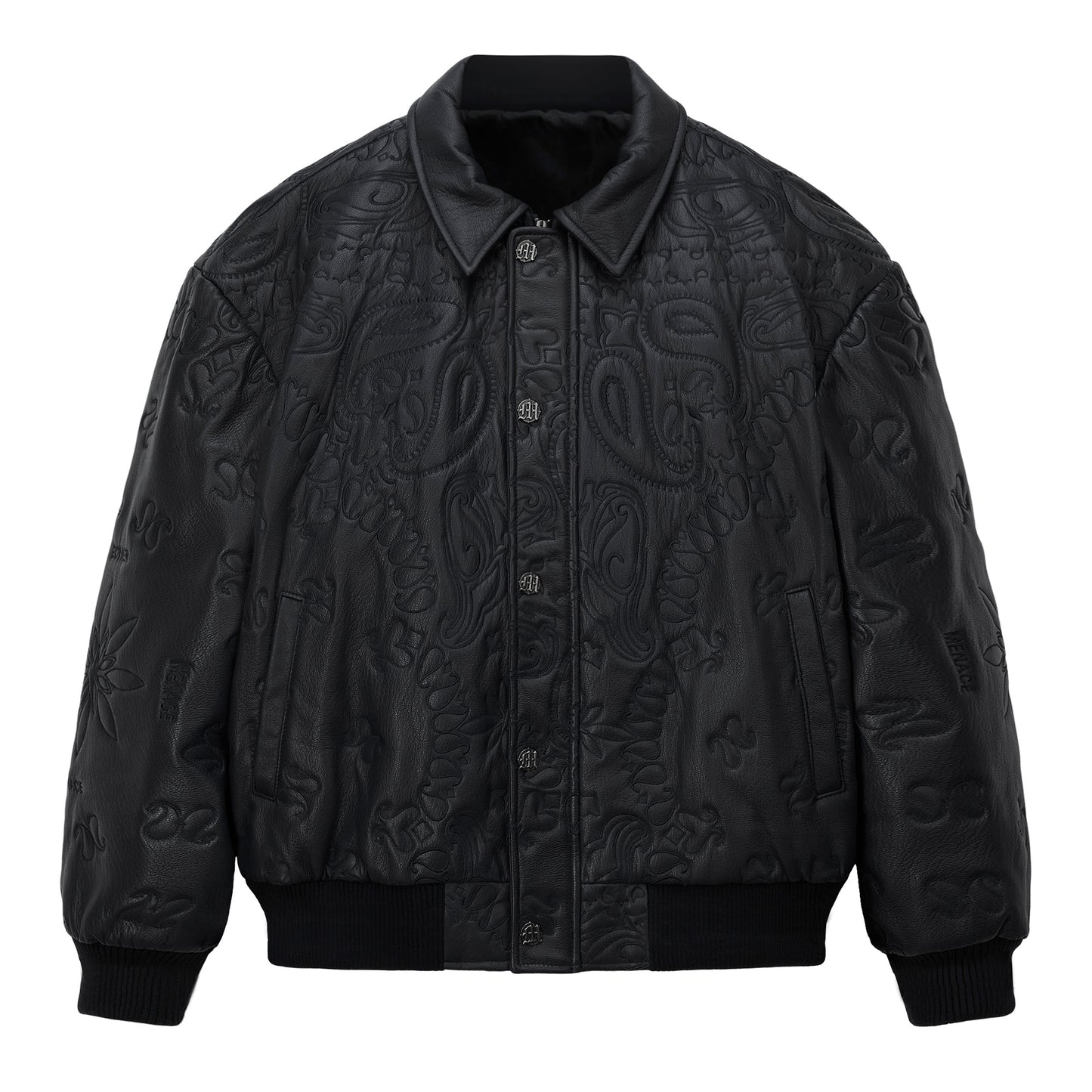 GENUINE LAMBSKIN LEATHER PAISLEY JACKET