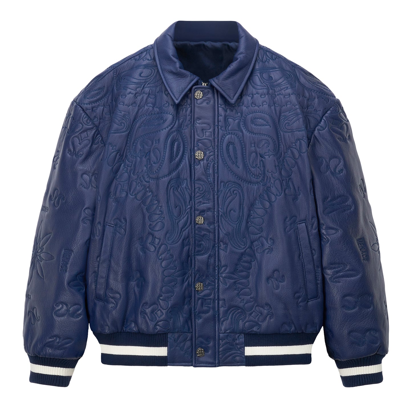 GENUINE LAMBSKIN LEATHER PAISLEY JACKET