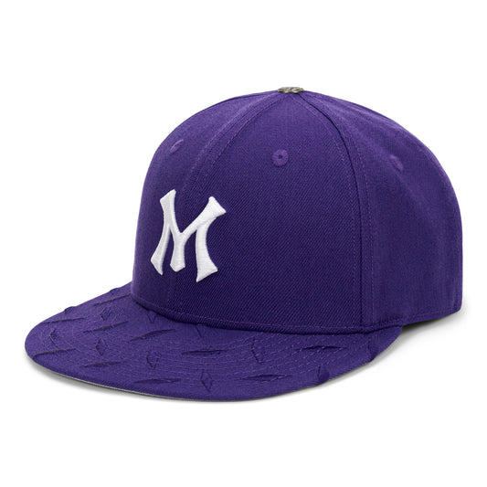 TEAM LOGO STEEL-PLATED BRIM FITTED CAP