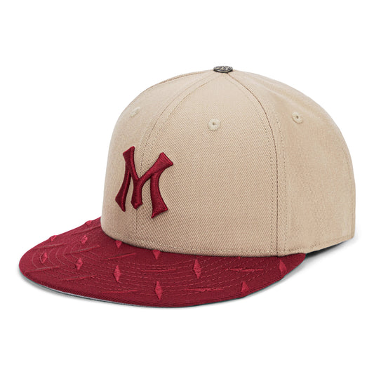 TEAM LOGO STEEL-PLATED BRIM FITTED CAP