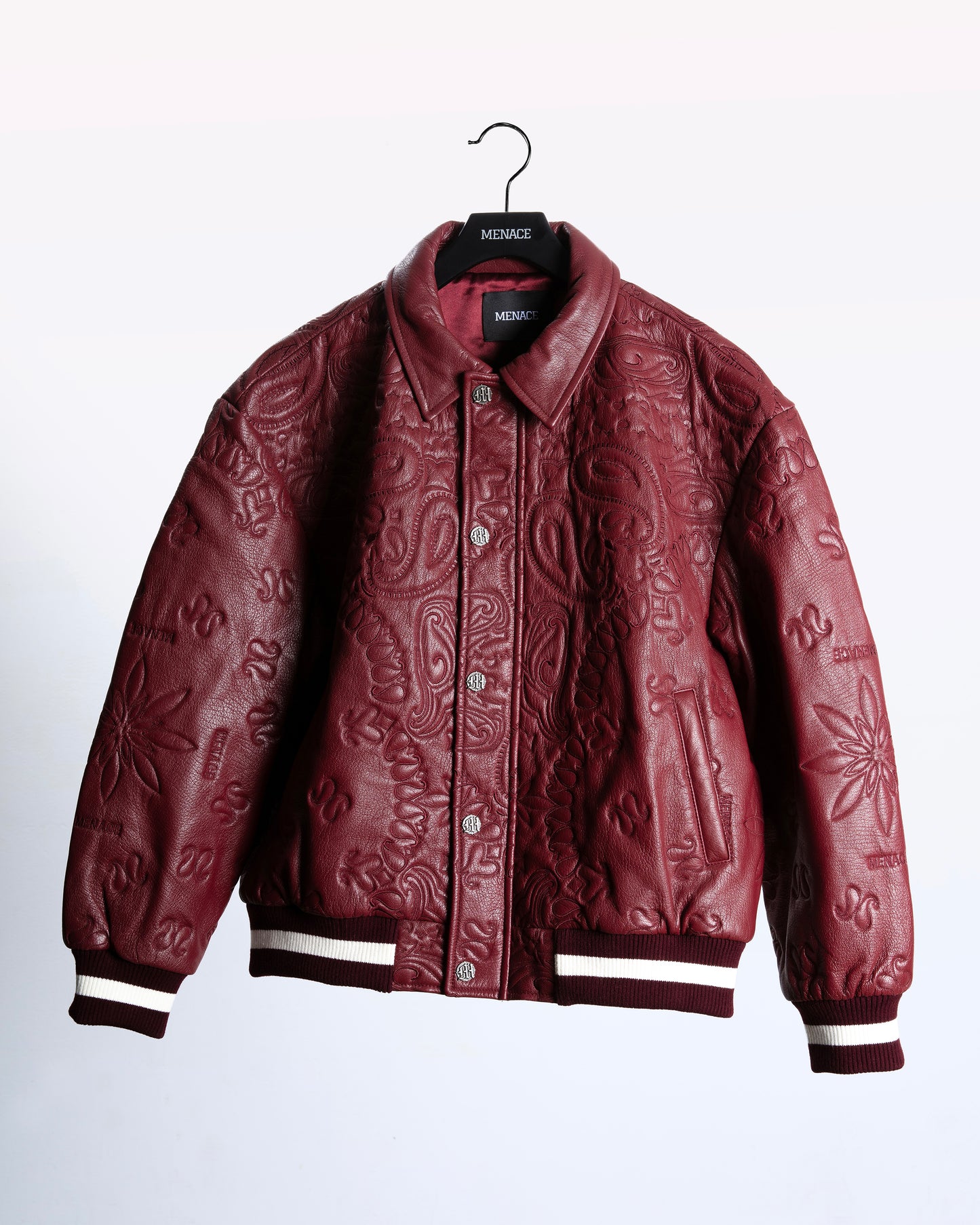 GENUINE LAMBSKIN LEATHER PAISLEY JACKET