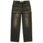 STEEL EMBOSSED DENIM CARPENTER PANTS