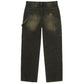 STEEL EMBOSSED DENIM CARPENTER PANTS