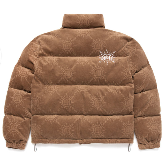 MONOGRAMM-CORD-PUFFER-JACKE