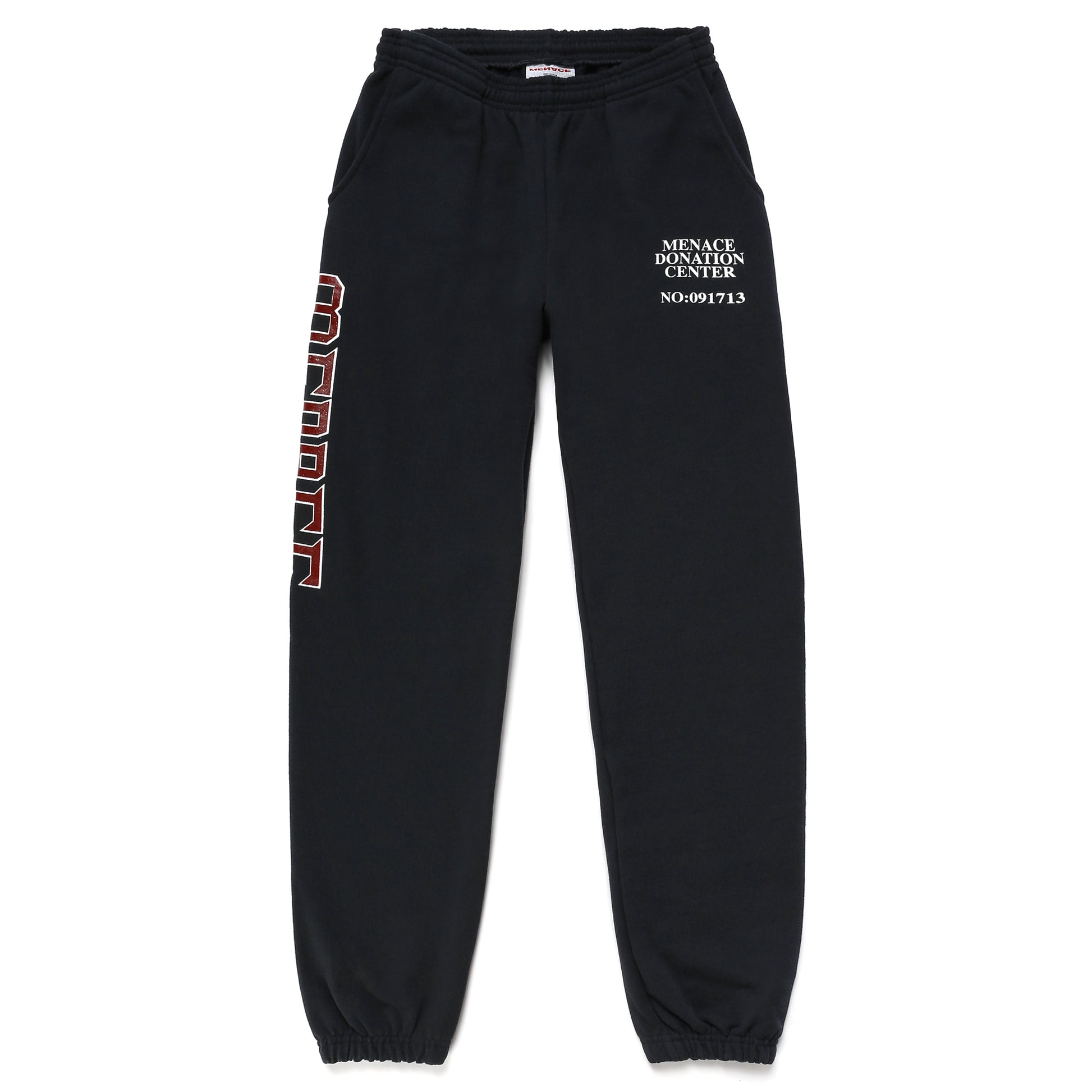 MENACE DONATION CENTER SWEATPANTS by MENACE