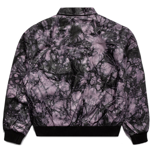 TIE-DYE LEATHER FLIGHT JACKET