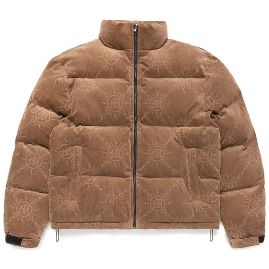 MONOGRAMM-CORD-PUFFER-JACKE