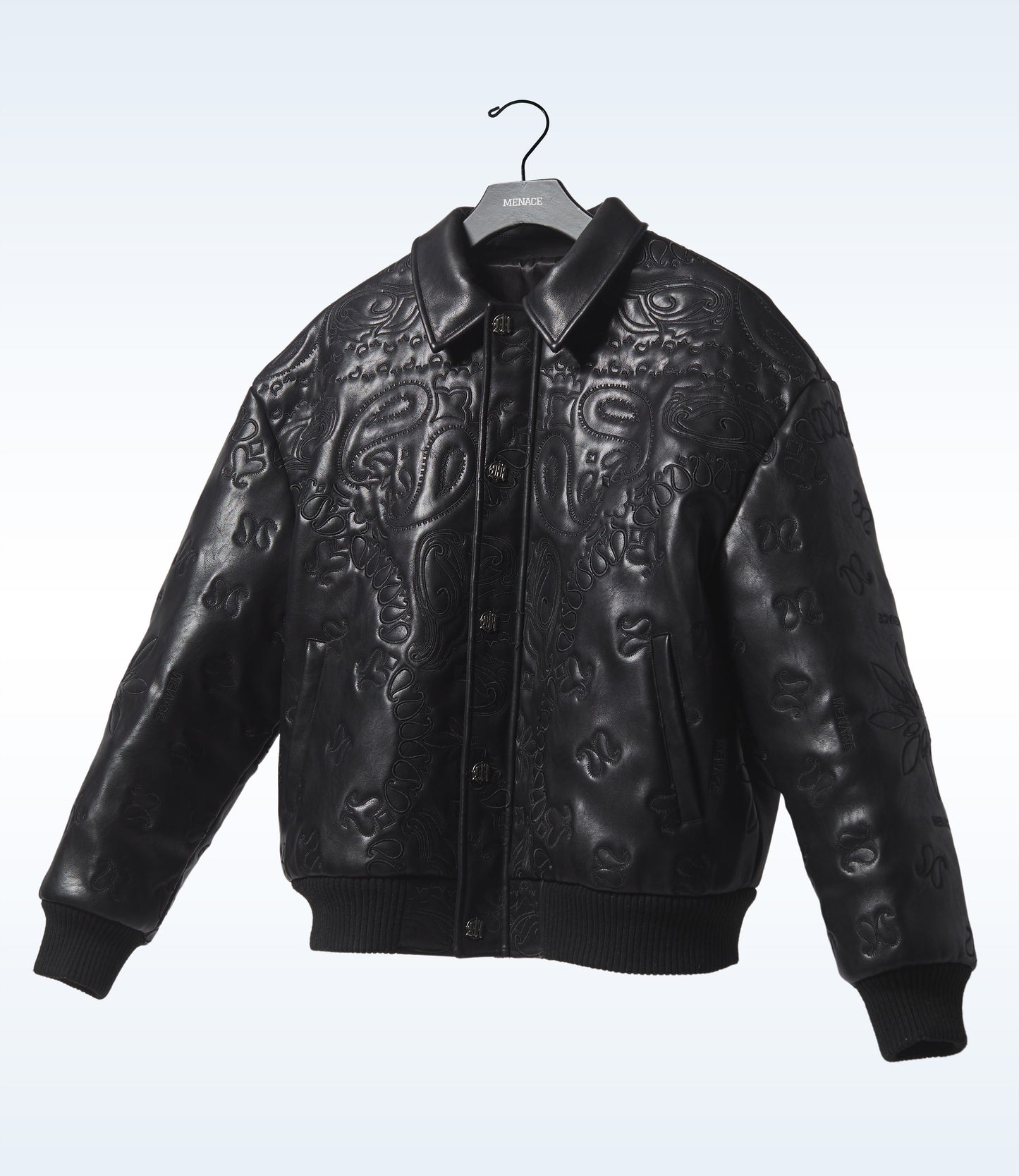 GENUINE LAMBSKIN LEATHER PAISLEY JACKET